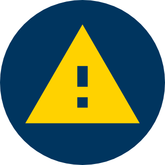 icon of a warning  sign