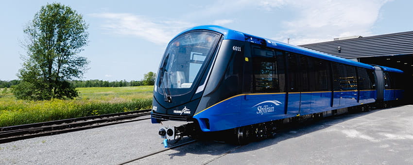 New TransLink Mark V SkyTrain being tested in Kingston Ontario