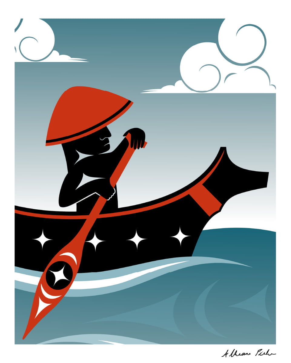 Journey by Canoe: Paddling Through Salish Seas by Atheana Picha